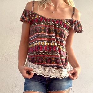 Off the Shoulder Hippie Shirt